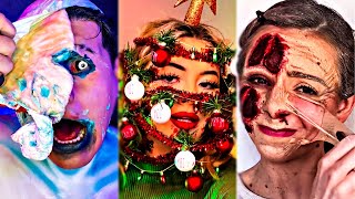 Christmas Removal of Special Effects (SFX) Makeup vs No Makeup