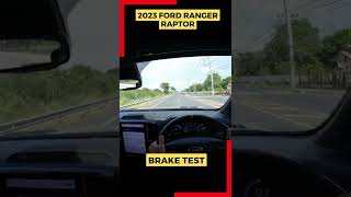 BRAKE TEST 2023 Ford Ranger Raptor