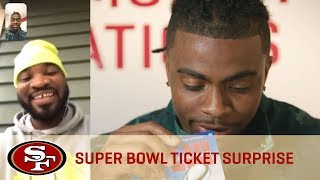 Jerick McKinnon's Super Bowl LIII Ticket Surprise for Youth Mentor | San Francisco 49ers