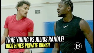 Trae Young Shows Off His SAUCY Game at Rico Hines Runs!! Goes At It w/ NBA Pros!!