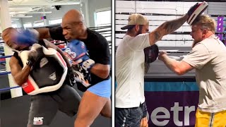 JAKE PAUL tries to emulate MIKE TYSON training💀