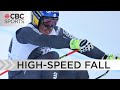 French Skier Crashes, Breaks Legs in World Cup Downhill | WARNING: Graphic content | CBC Sports