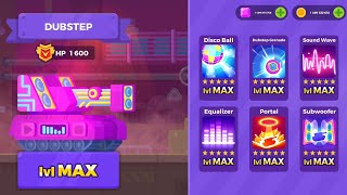 Tank Stars Gameplay | DUBSTEP Upgraded to MAX Level