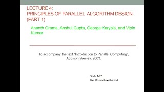 Lecture 4 Parallel Algorithm Design Part1