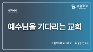 [예닮교회] 24.12.13 새벽예배 설교 : 예수님을 기다리는 교회(계 22:20-21) - 지성현 전도사