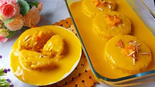 ম্যাংগো ব্রেড মালাইচপ রেসিপি ll  Mango Bread Desert ll Bread Malai Chop Recipe ll Mango Desert ll