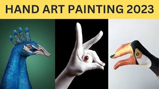 Amazing Hand Art Paintings - Handimals - Creative Hand Paintings Ideas