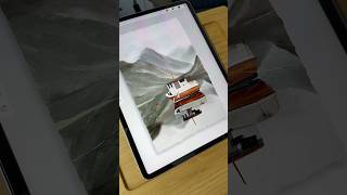 Procreate watercolor landscape! #procreate #digitalarttutorial #procreatetutorial