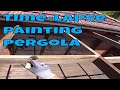 Time-lapse Painting pergola  #tips #tutorial #diy #mesmerizing 👍& 🔔