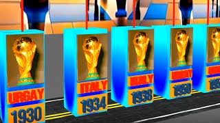 FIFA World Cup All Winners 3d Comparison 2023