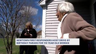 Parade celebrates Newtown woman's 110th birthday