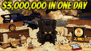 How to Make Over $3,000,000 (Starting from Level 1) in Less than 1 Day | GTA 5 Online