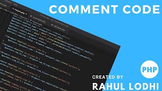 PHP Tutorial #4 - Comment php code