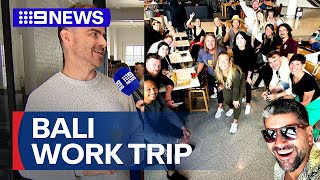Boss pays for employees' week-long trip to Bali | 9 News Australia