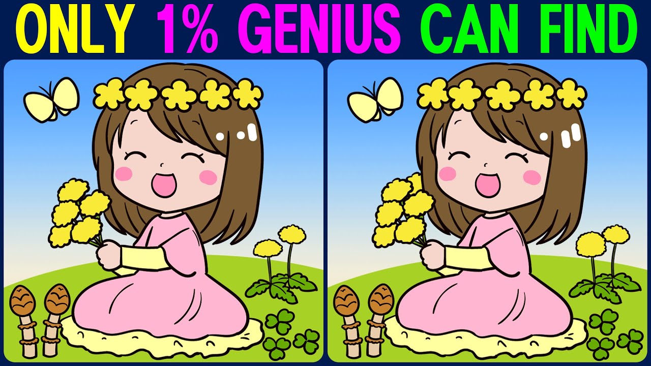 Find The Difference Only 1 Genius Can Find Youtube