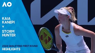 Kaia Kanepi v Storm Hunter Highlights | Australian Open 2024 Qualifying First Round