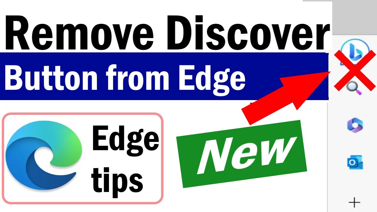 How To Remove Discover From Microsoft Edge | How To Remove Bing Button ...