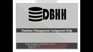 Database Management Assignment Help