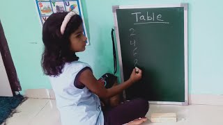 Tuition vlog ll student learn and write table 2 to 15  board par.