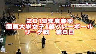 2019春季関東大学バレーボールリーグ戦《女子1部第8日Aコート》