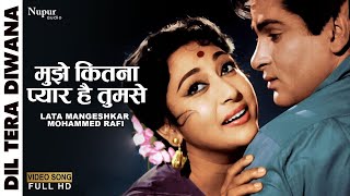 Mujhe Kitna Pyar Hai Tumse | Dil Tera Diwana (1962) | Lata Mangeshkar, Mohammed Rafi | Old Song