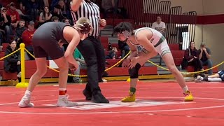 106 lbs: #3 Blayne Crance, Union City vs #12 Ash Staffen, Mendon | 2025 MHSAA Individual Districts