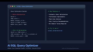 AI SQL Query Optimizer: Make Your Queries Faster | AI2SQL Tutorial 2025