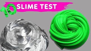 NO GLUE SLIME TEST 10 Amazing Water Slime Recipe