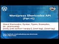 Complete Wordpress Shortcodes API Tutorial for beginners from scratch | Wordpress Shortcodes