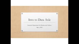 Exploring Data Axle