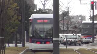 熊本市電0800型発車ほか