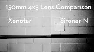 150mm 4x5 lens comparison