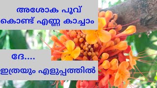 അശോക പൂവ് കൊണ്ട് എണ്ണ കാച്ചുന്ന വിധം #ashoka #flower #oil #malayalam #ayurveda #ayurvedictips