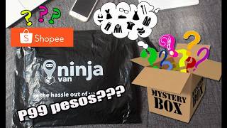 Unboxing Shopee Mystery Box Worth P99 - First Unboxing Video