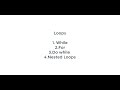 Loops| While | For | Do while | Nested Loops | JS Tutorial