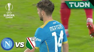 ¡ERA UN GOLAZO! Lozano combina con Mertens | Nápoli 0-0 Legia | UEFA Europa League 21/22 - J3 | TUDN