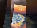 Sunset Beach with Watercolor #sea #watercolorpainting #beach
