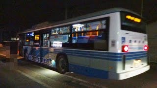 【FHD】関東鉄道 2101MT(ISUZU ERGA HYBRID) 台町･吉沢車庫 県庁バスターミナル⇒大工町･水戸駅⇒三高下･台町⇒吉沢車庫 走行音\u0026右側夜間車窓('16.12.13夕方)