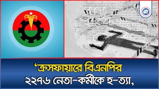 ক্র`স`ফা`য়া`রে বিএনপির ২২৭৬ নেতা-ক`র্মী`কে হ`ত্যা | Daily Janatar Zamin