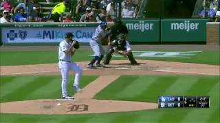 Curtis Granderson Crushes His First Homerun as a Dodger Off the Foul Pole Vs Tigers