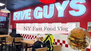 [ニューヨーカーにも人気🗽] アメリカにしかない人気のファストフード店『Five Guys』に行ってみた🍔🇺🇸