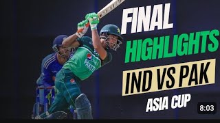 India A vs Pak A final highlights | Emerging Asia cup 2023 | Asia cup