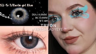 Best colored contactlens|freshlady conatctlens tryon and review