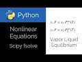 Python 🐍 Solve Vapor Liquid Equilibrium