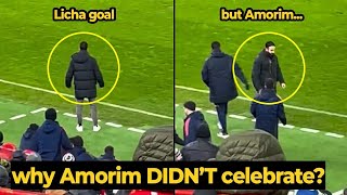 Ruben Amorim DIDN'T CELEBRATE after Lisandro Martinez's goal against Liverpool ｜ Man Utd