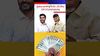 రైతుల ఖాతాల్లోకి రూ .20 వేలు .. అప్పటి నుంచే ? #chandrababu #telugunews #shorts