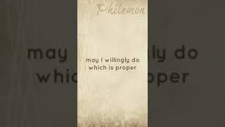 #57 Philemon  Promises Prayer | Click the Description for verses #change #love #prayer