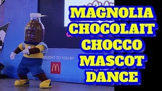 Magnolia Chocolait mascot Chocco performs his dance