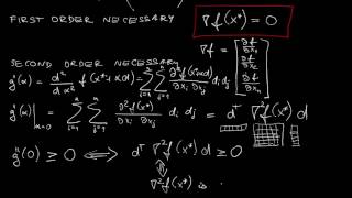 L1.2 - Introduction to unconstrained optimization: first- and second-order conditions (vector case)