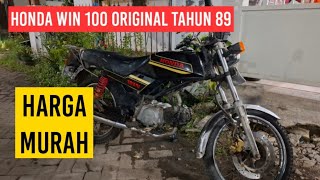 Honda win 100 original tahun 89 surat lengkap tembus